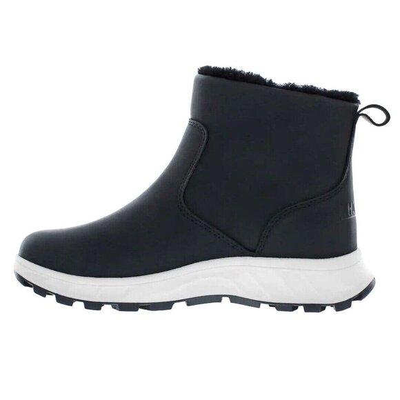 New Khombu Boot Women 7 Fuzzy Sienna Water Repellent Vegan Leather Faux Fur Shoe - Picture 1 of 9